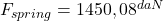 Rendered by QuickLaTeX.com F_{spring} = 1450,08^{daN}